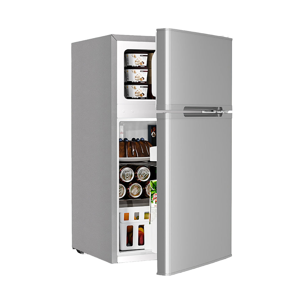 3.2 Cu.Ft Compact Fridge Freezer Combo, Adjustable Temperature