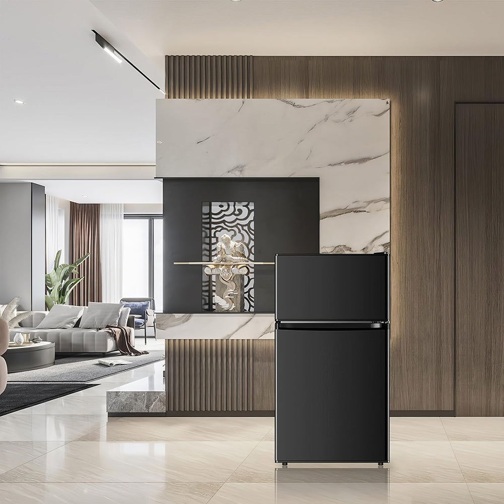 Mini Refrigerator Freezer Combo, 3.2 Cu.Ft, Stylish Pink Design