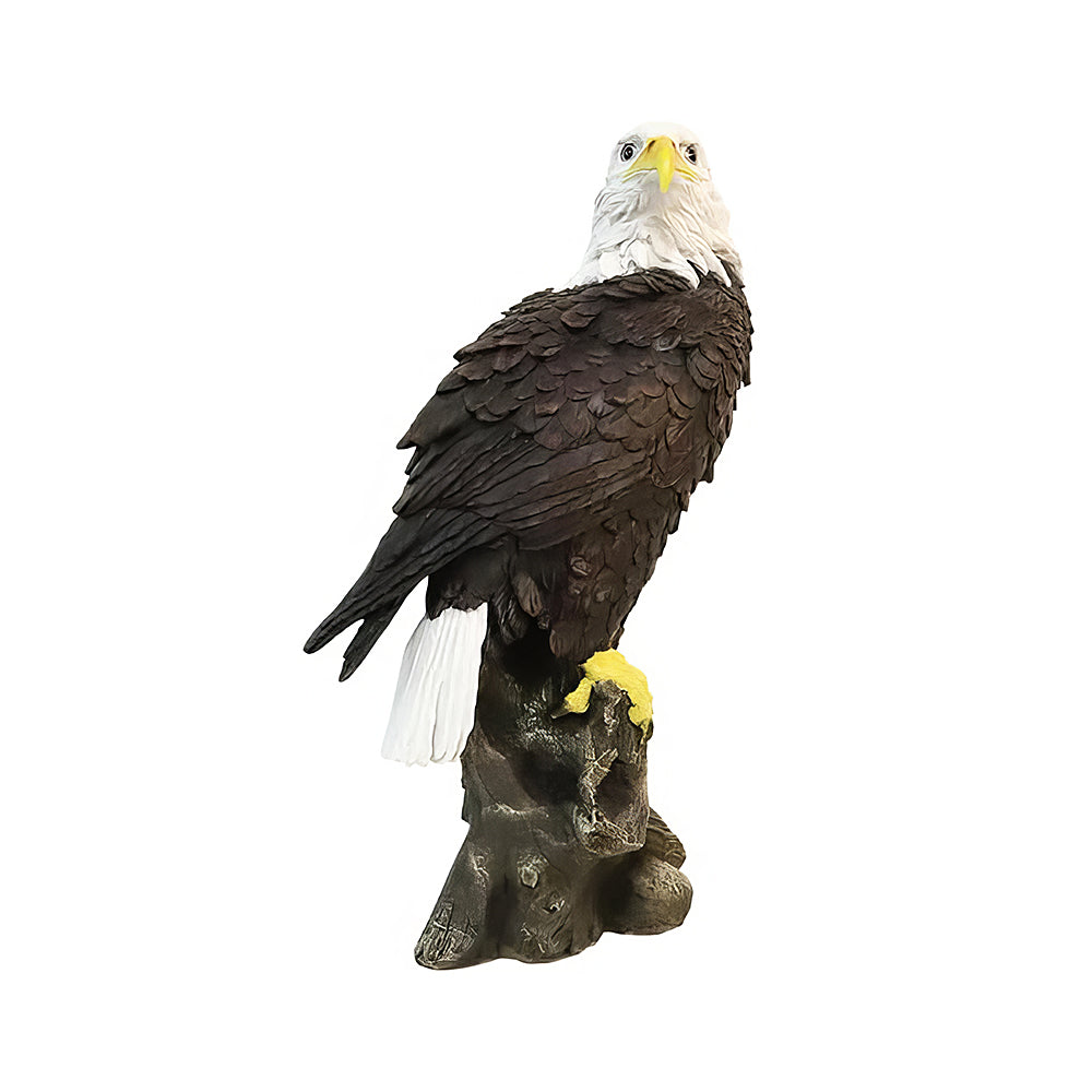 Bald Eagle Garden Statue for Outdoor Decor Animal Sculpture for Patio Porch Yard and Home 12.99 Inch Tall