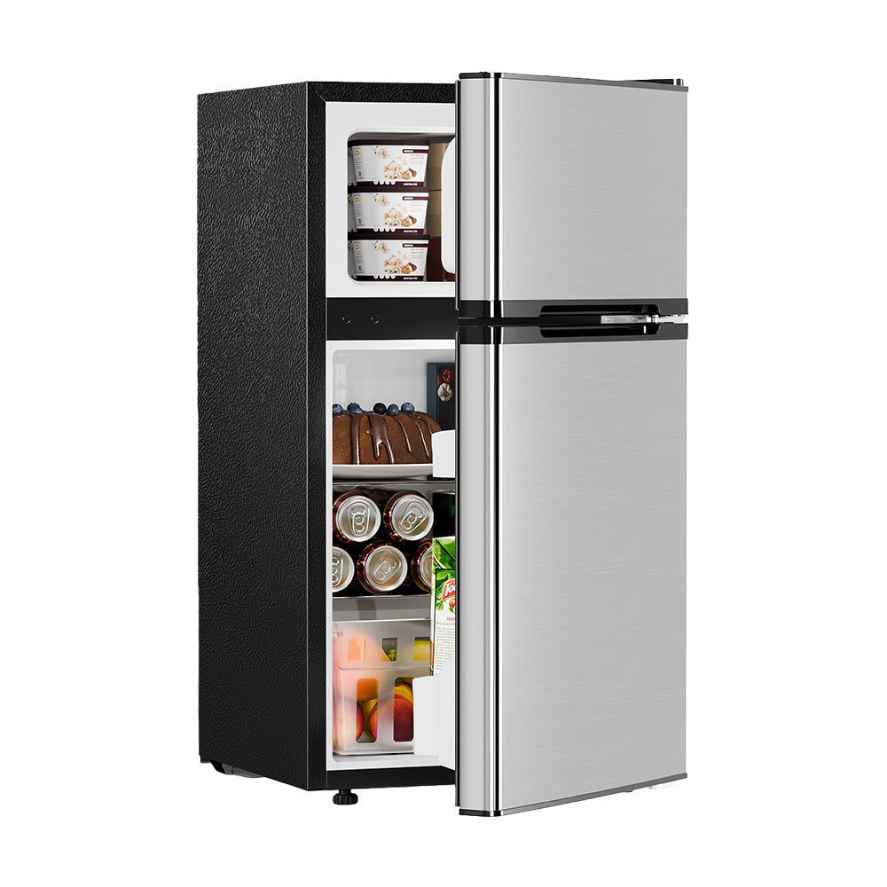 3.2 Cu.Ft Double Door Compact Refrigerator for Home and Office