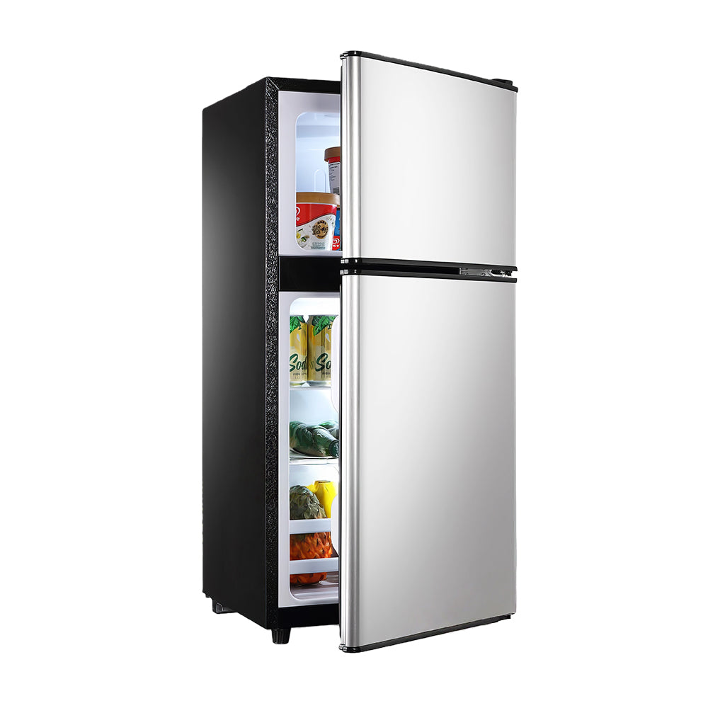 3.5 Cu.Ft Double Door Compact Refrigerator with Freezer