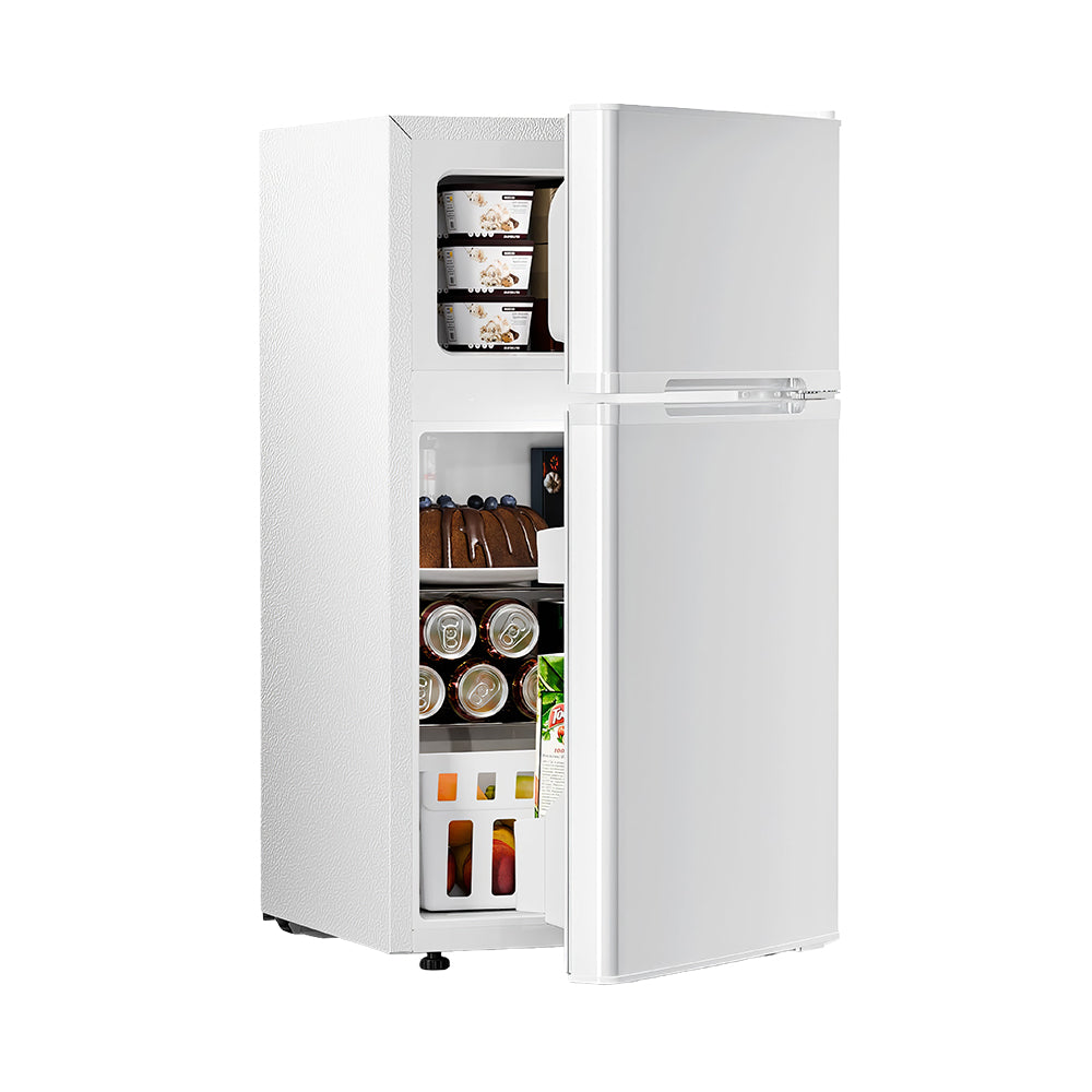 3.2 Cu.Ft Compact Fridge Freezer Combo, Adjustable Temperature