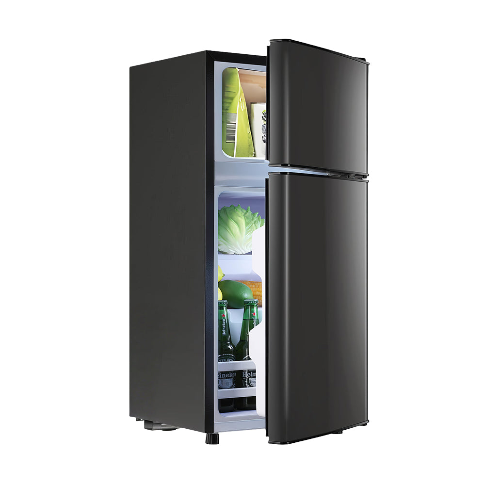 2.4 Cu.Ft Double Door Mini Fridge with Freezer, Compact Refrigerator