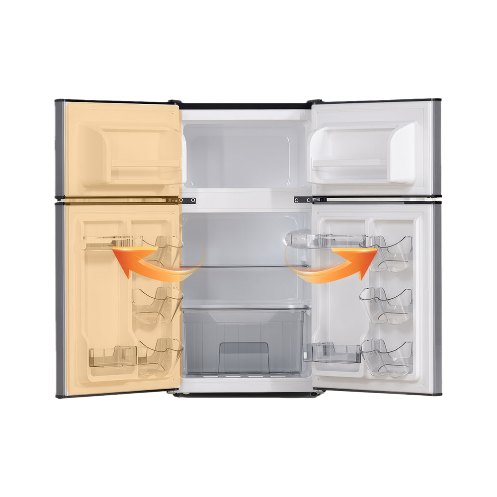 3.2 Cu.Ft Mini Fridge with Freezer, 2-Door Compact Refrigerator