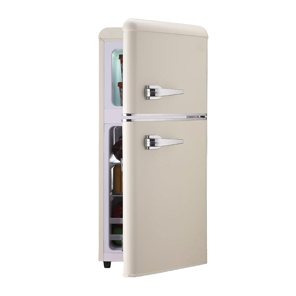 3.5 Cu.Ft Double Door Compact Refrigerator with Freezer