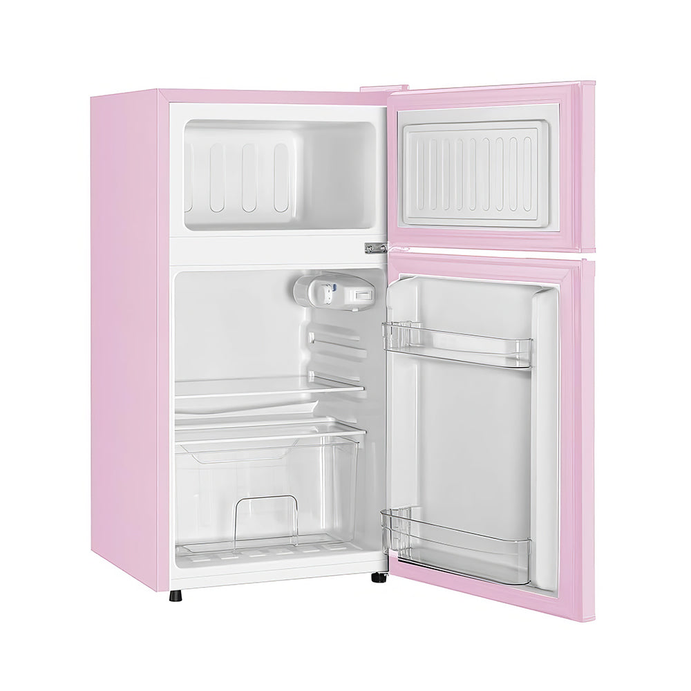 Mini Refrigerator Freezer Combo, 3.2 Cu.Ft, Stylish Pink Design