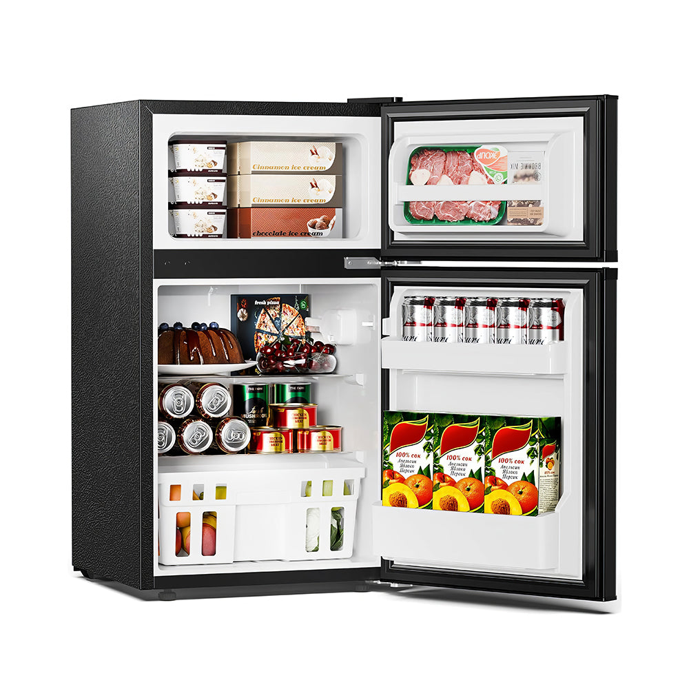 3.2 Cu.Ft Double Door Compact Refrigerator for Home and Office