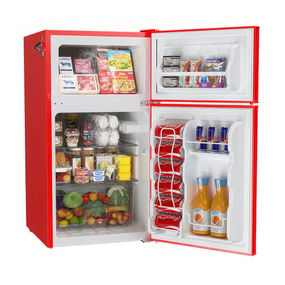 Quiet Mini Refrigerator Freezer, 3.2 Cu.Ft, Adjustable Control