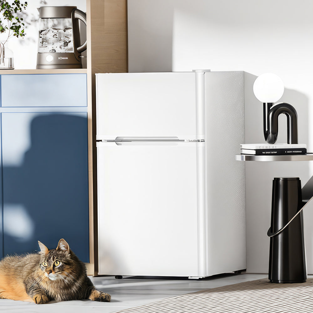 3.2 Cu.Ft Compact Fridge Freezer Combo, Adjustable Temperature