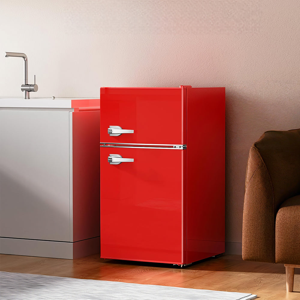 Quiet Mini Refrigerator Freezer, 3.2 Cu.Ft, Adjustable Control
