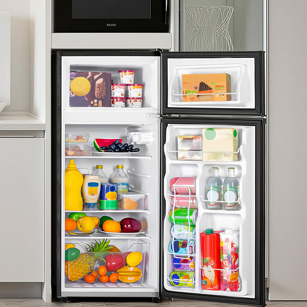 4.4 Cu.Ft Freestanding Compact Refrigerator Freezer, Silver