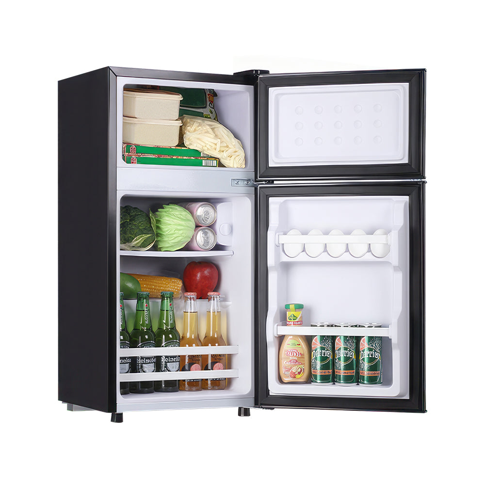 2.4 Cu.Ft Mini Fridge with Freezer, Dual Door Compact Refrigerator