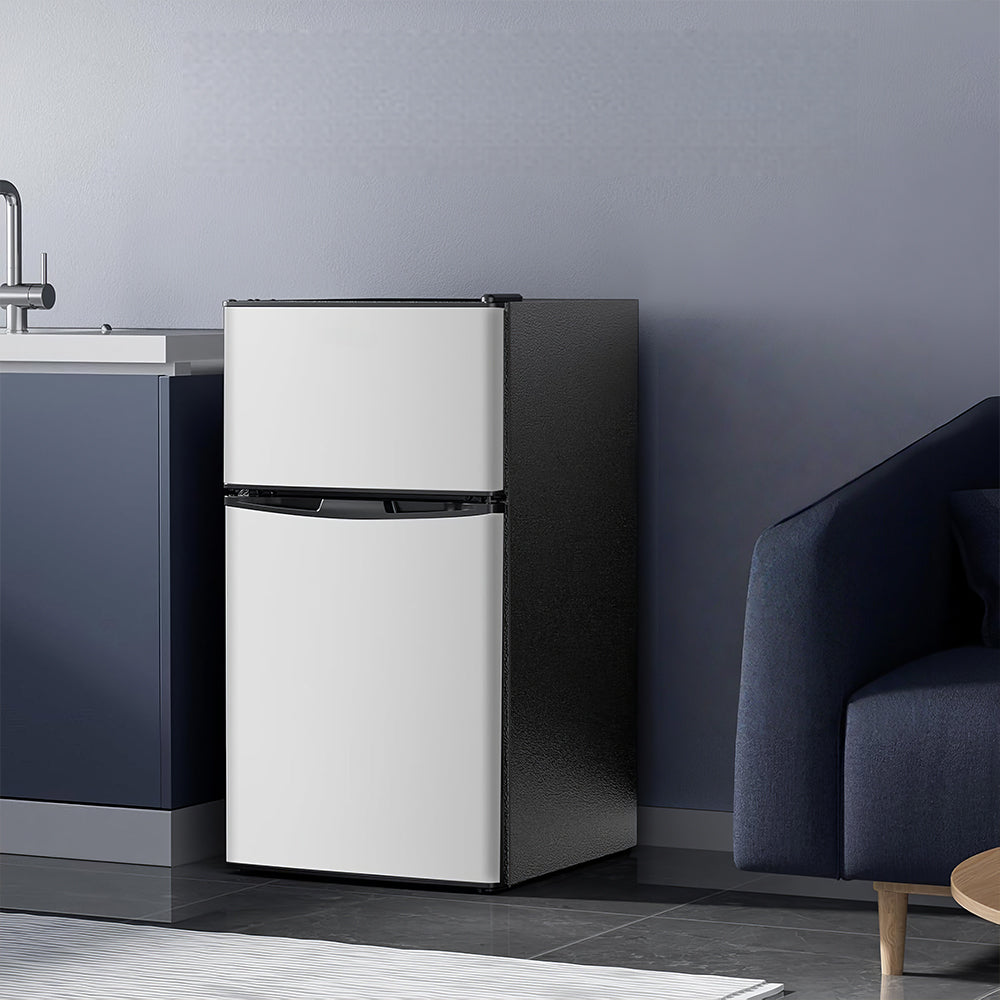 Quiet Mini Refrigerator Freezer, 3.2 Cu.Ft, Adjustable Control