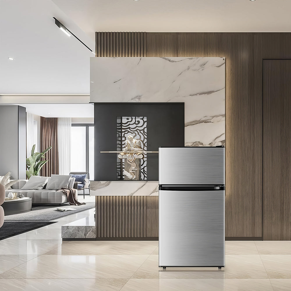 Mini Refrigerator Freezer Combo, 3.2 Cu.Ft, Stylish Pink Design